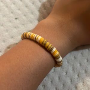 Clay bead bracelet